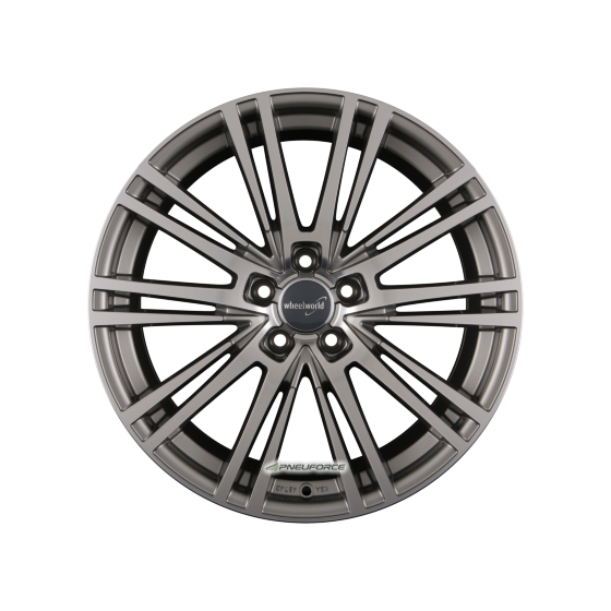 2DRV BY WHEELWORLD - WH18 DAYTONA GRAU HOCHGLANZPOLIERT 8,5X19 LK:5/112 ET:30 ML:66,6